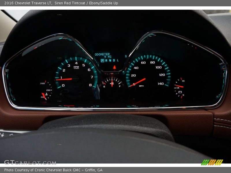 Siren Red Tintcoat / Ebony/Saddle Up 2016 Chevrolet Traverse LT