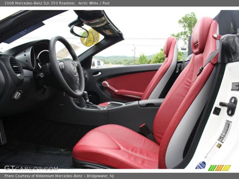 Arctic White / Red 2008 Mercedes-Benz SLK 350 Roadster