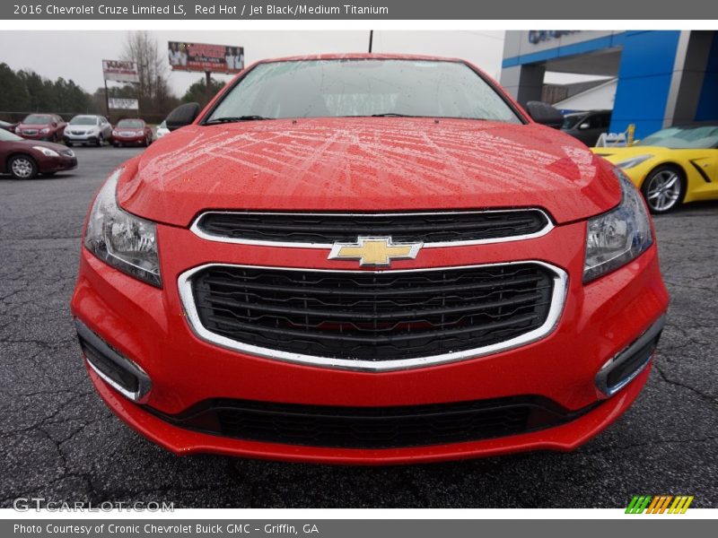 Red Hot / Jet Black/Medium Titanium 2016 Chevrolet Cruze Limited LS
