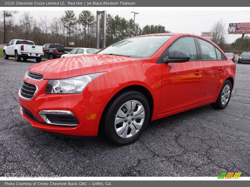 Red Hot / Jet Black/Medium Titanium 2016 Chevrolet Cruze Limited LS