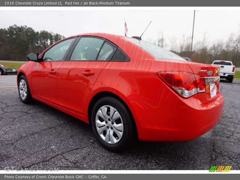 Red Hot / Jet Black/Medium Titanium 2016 Chevrolet Cruze Limited LS