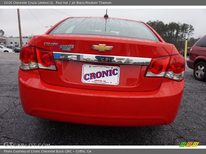 Red Hot / Jet Black/Medium Titanium 2016 Chevrolet Cruze Limited LS