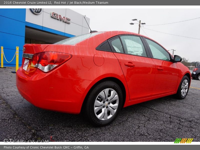 Red Hot / Jet Black/Medium Titanium 2016 Chevrolet Cruze Limited LS
