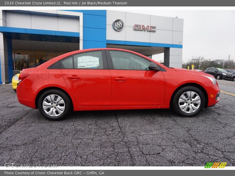 Red Hot / Jet Black/Medium Titanium 2016 Chevrolet Cruze Limited LS