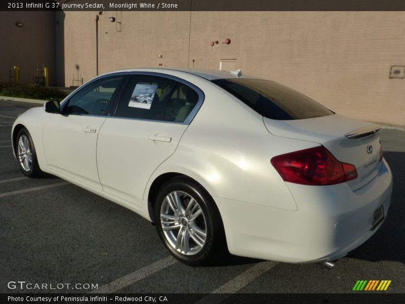 Moonlight White / Stone 2013 Infiniti G 37 Journey Sedan