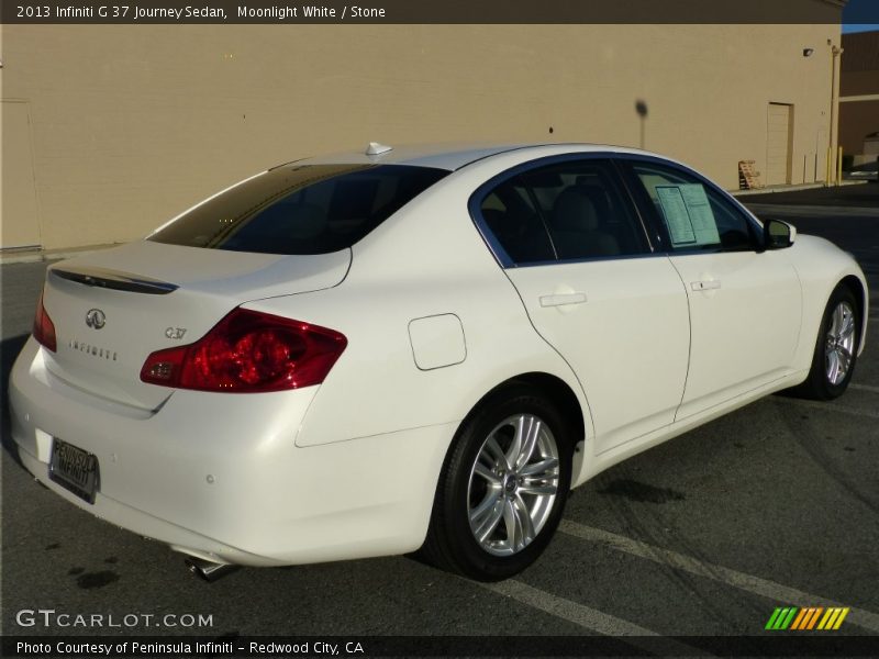 Moonlight White / Stone 2013 Infiniti G 37 Journey Sedan
