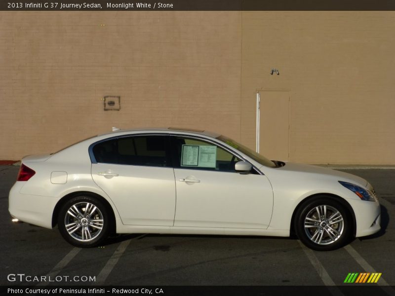 Moonlight White / Stone 2013 Infiniti G 37 Journey Sedan