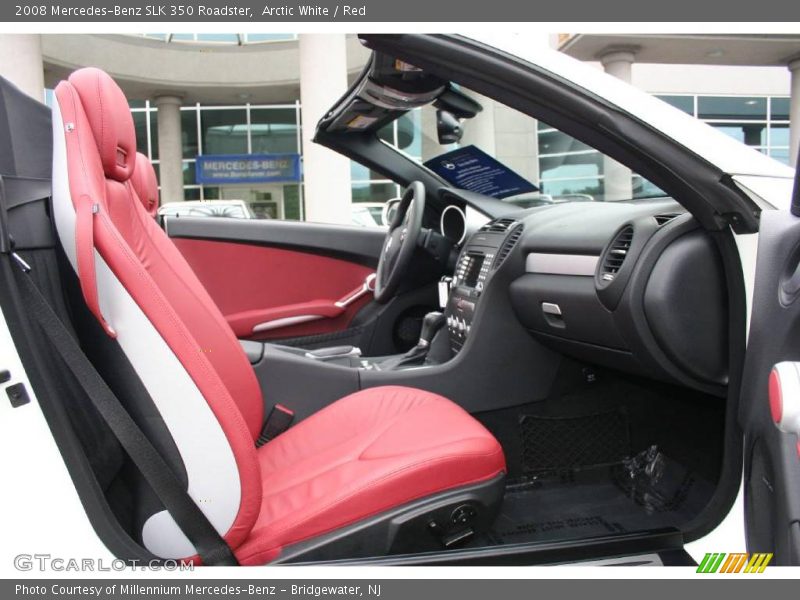 Arctic White / Red 2008 Mercedes-Benz SLK 350 Roadster