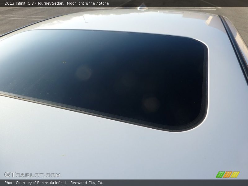 Moonlight White / Stone 2013 Infiniti G 37 Journey Sedan