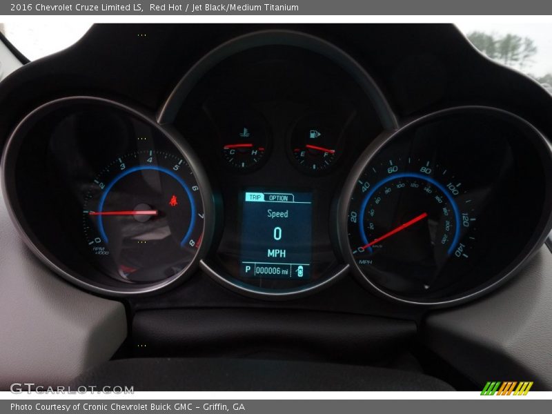 Red Hot / Jet Black/Medium Titanium 2016 Chevrolet Cruze Limited LS