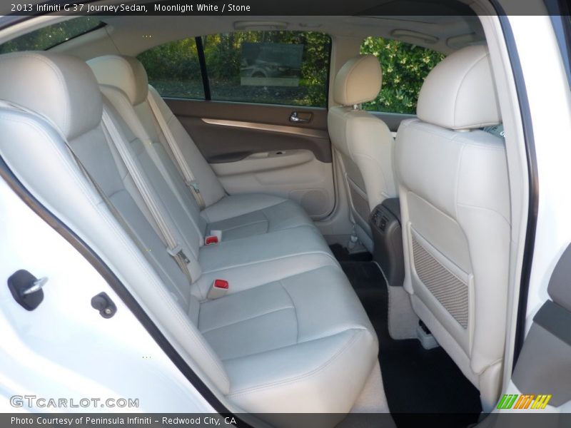 Moonlight White / Stone 2013 Infiniti G 37 Journey Sedan