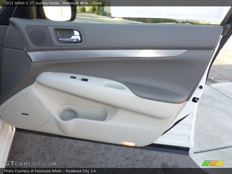Moonlight White / Stone 2013 Infiniti G 37 Journey Sedan