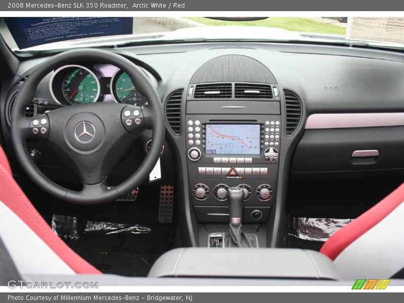Arctic White / Red 2008 Mercedes-Benz SLK 350 Roadster