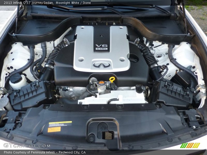 Moonlight White / Stone 2013 Infiniti G 37 Journey Sedan
