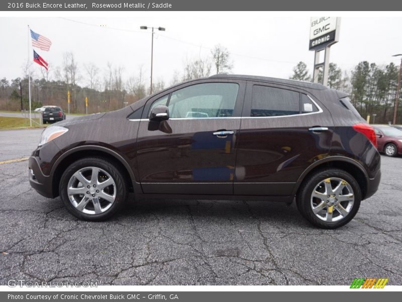 Rosewood Metallic / Saddle 2016 Buick Encore Leather
