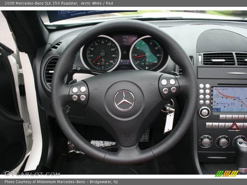 Arctic White / Red 2008 Mercedes-Benz SLK 350 Roadster
