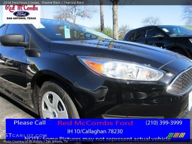 Shadow Black / Charcoal Black 2016 Ford Focus S Sedan
