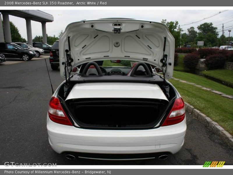 Arctic White / Red 2008 Mercedes-Benz SLK 350 Roadster