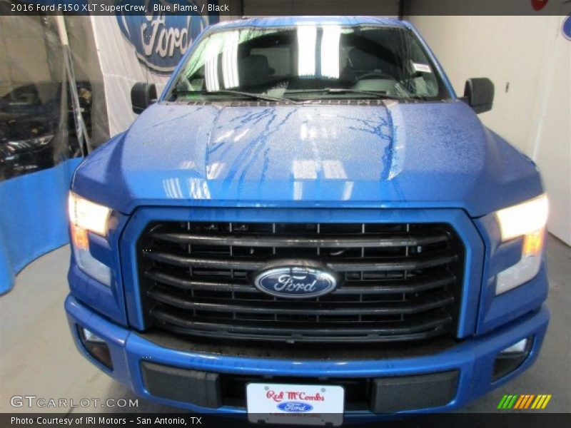 Blue Flame / Black 2016 Ford F150 XLT SuperCrew
