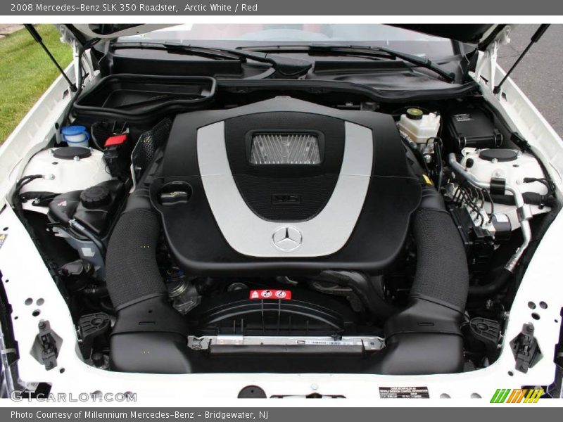 Arctic White / Red 2008 Mercedes-Benz SLK 350 Roadster