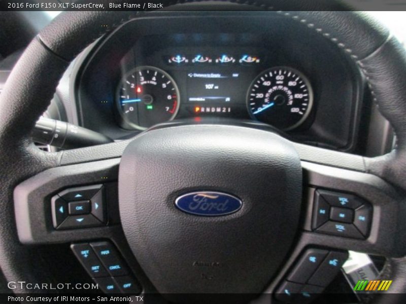 Blue Flame / Black 2016 Ford F150 XLT SuperCrew