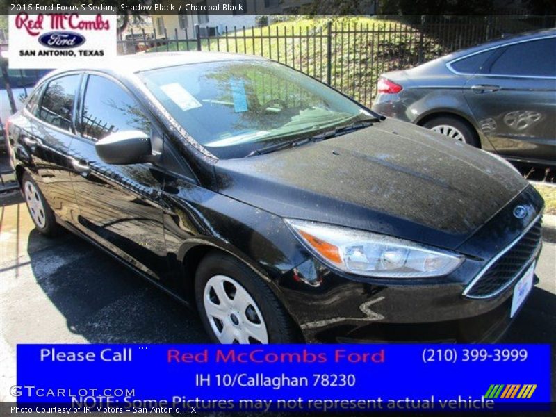 Shadow Black / Charcoal Black 2016 Ford Focus S Sedan