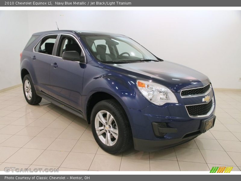 Navy Blue Metallic / Jet Black/Light Titanium 2010 Chevrolet Equinox LS