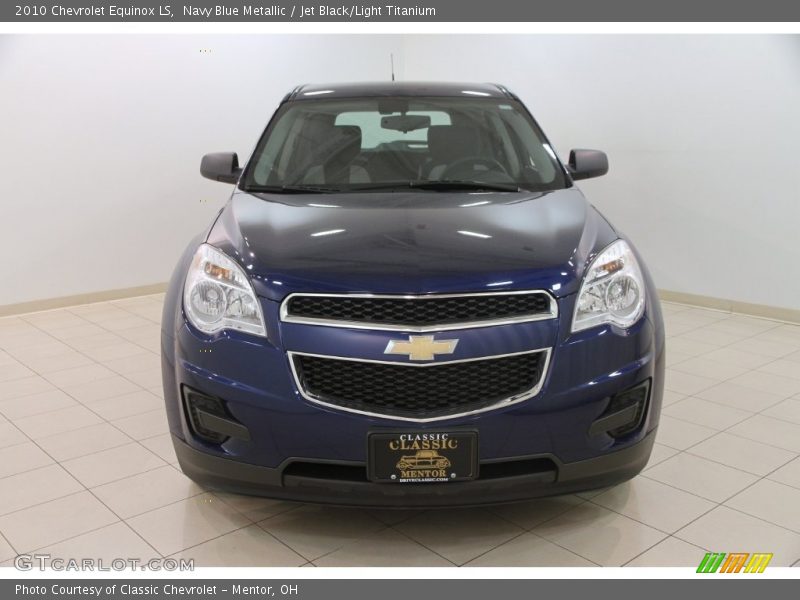 Navy Blue Metallic / Jet Black/Light Titanium 2010 Chevrolet Equinox LS