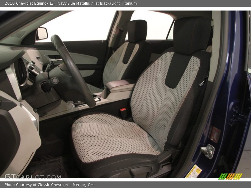 Navy Blue Metallic / Jet Black/Light Titanium 2010 Chevrolet Equinox LS