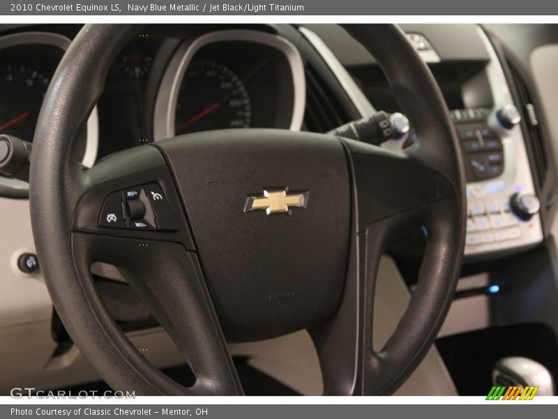 Navy Blue Metallic / Jet Black/Light Titanium 2010 Chevrolet Equinox LS