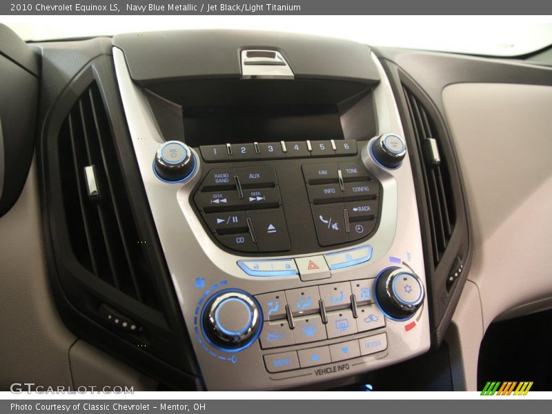 Navy Blue Metallic / Jet Black/Light Titanium 2010 Chevrolet Equinox LS