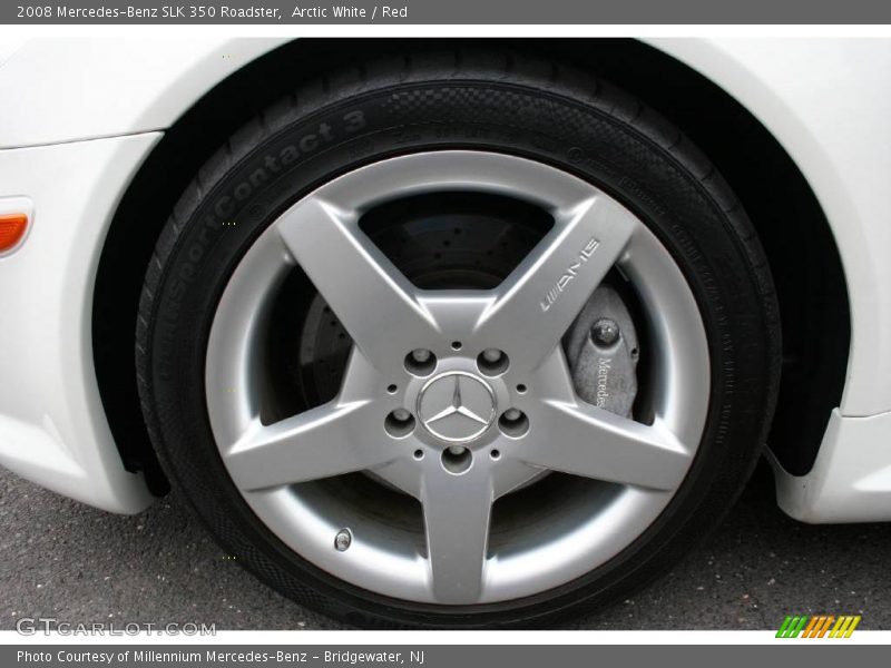 Arctic White / Red 2008 Mercedes-Benz SLK 350 Roadster