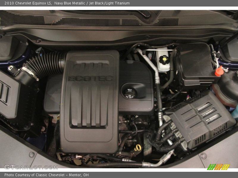 Navy Blue Metallic / Jet Black/Light Titanium 2010 Chevrolet Equinox LS
