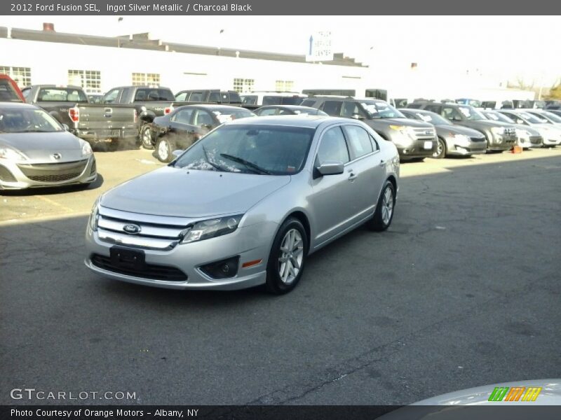 Ingot Silver Metallic / Charcoal Black 2012 Ford Fusion SEL