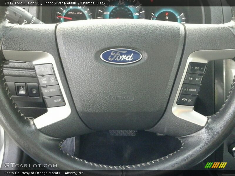 Ingot Silver Metallic / Charcoal Black 2012 Ford Fusion SEL