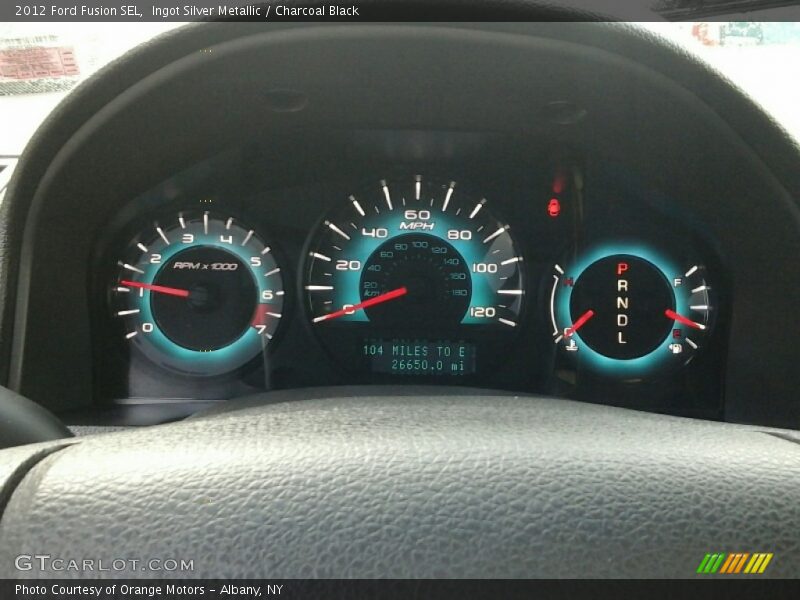 Ingot Silver Metallic / Charcoal Black 2012 Ford Fusion SEL