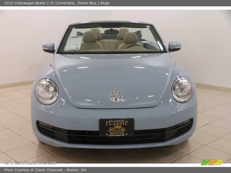 Denim Blue / Beige 2013 Volkswagen Beetle 2.5L Convertible