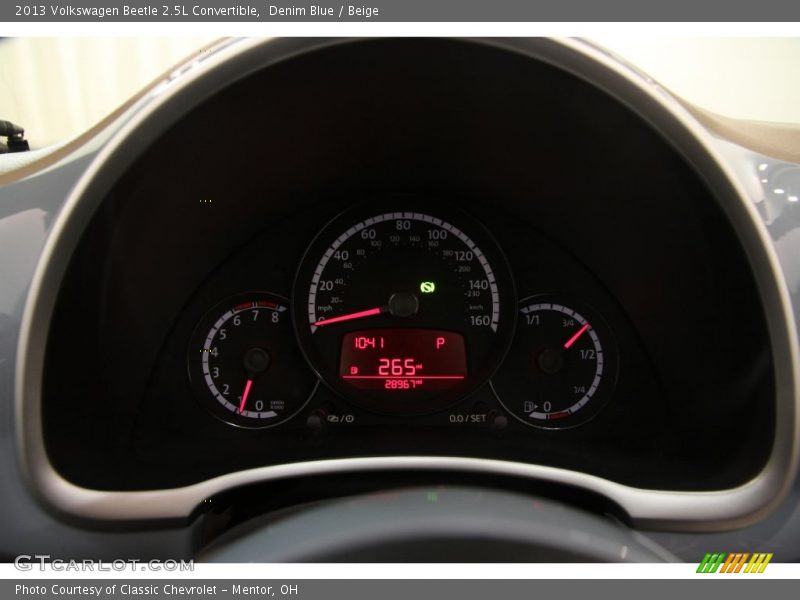 Denim Blue / Beige 2013 Volkswagen Beetle 2.5L Convertible