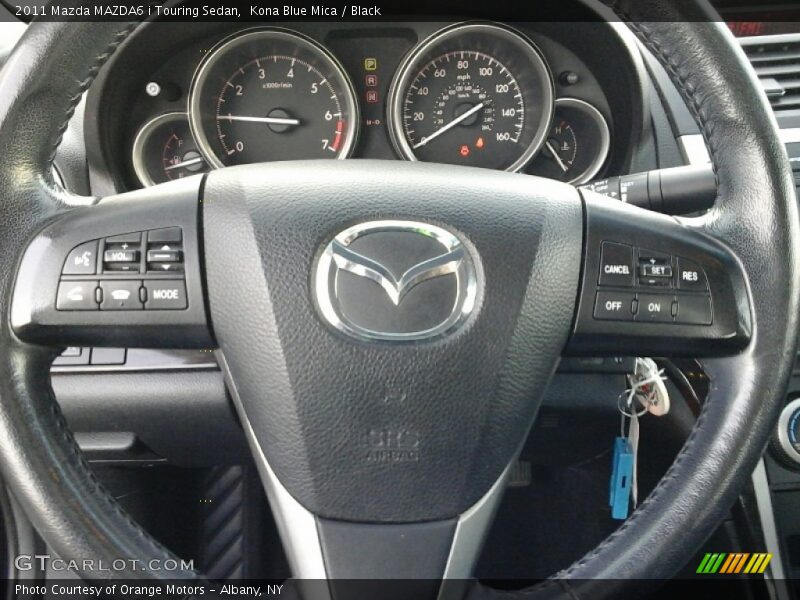 Kona Blue Mica / Black 2011 Mazda MAZDA6 i Touring Sedan