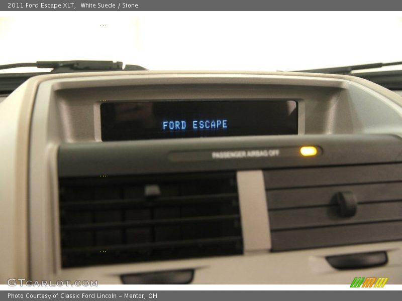 White Suede / Stone 2011 Ford Escape XLT