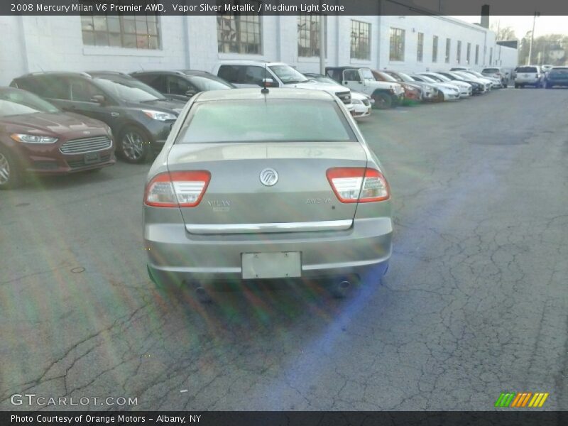 Vapor Silver Metallic / Medium Light Stone 2008 Mercury Milan V6 Premier AWD