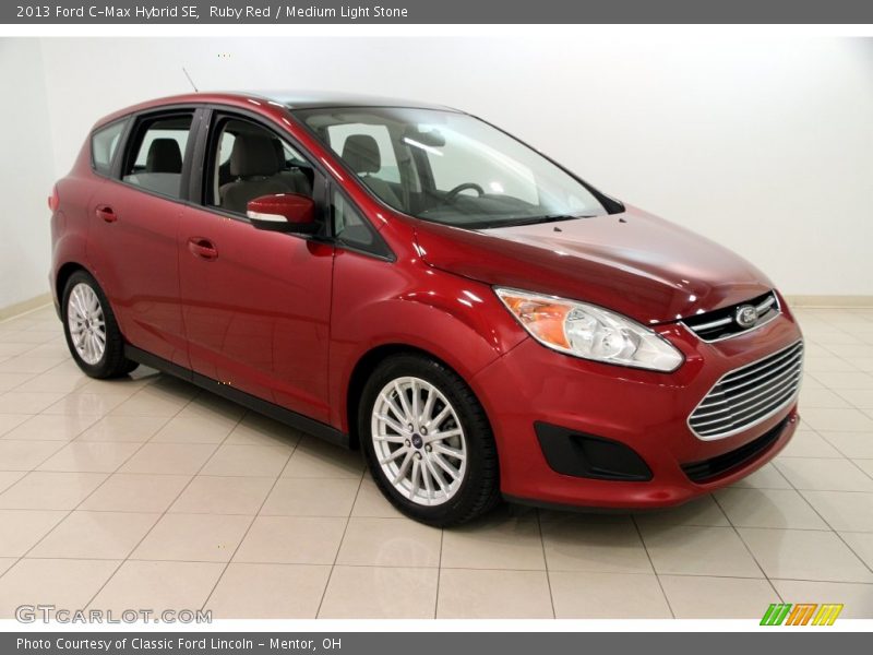 Ruby Red / Medium Light Stone 2013 Ford C-Max Hybrid SE