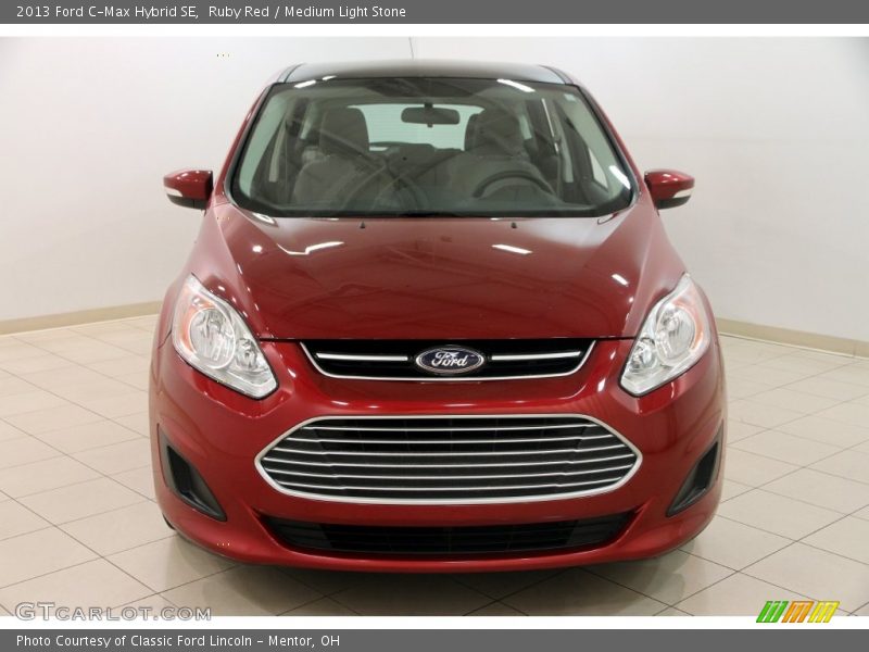 Ruby Red / Medium Light Stone 2013 Ford C-Max Hybrid SE
