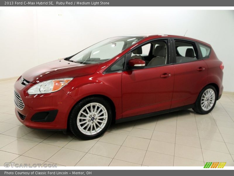 Ruby Red / Medium Light Stone 2013 Ford C-Max Hybrid SE