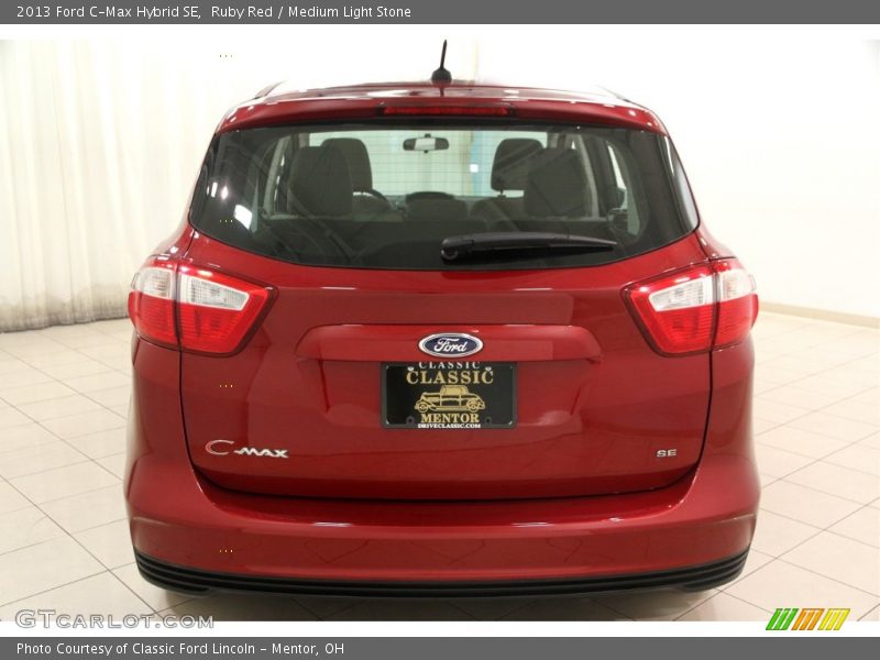 Ruby Red / Medium Light Stone 2013 Ford C-Max Hybrid SE