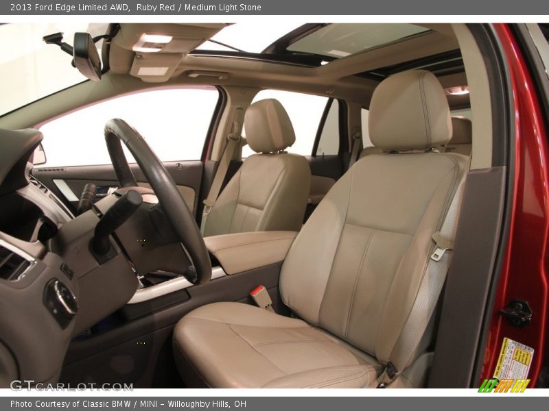 Ruby Red / Medium Light Stone 2013 Ford Edge Limited AWD
