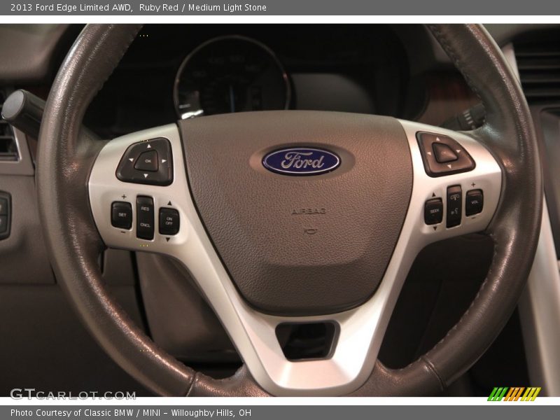 Ruby Red / Medium Light Stone 2013 Ford Edge Limited AWD