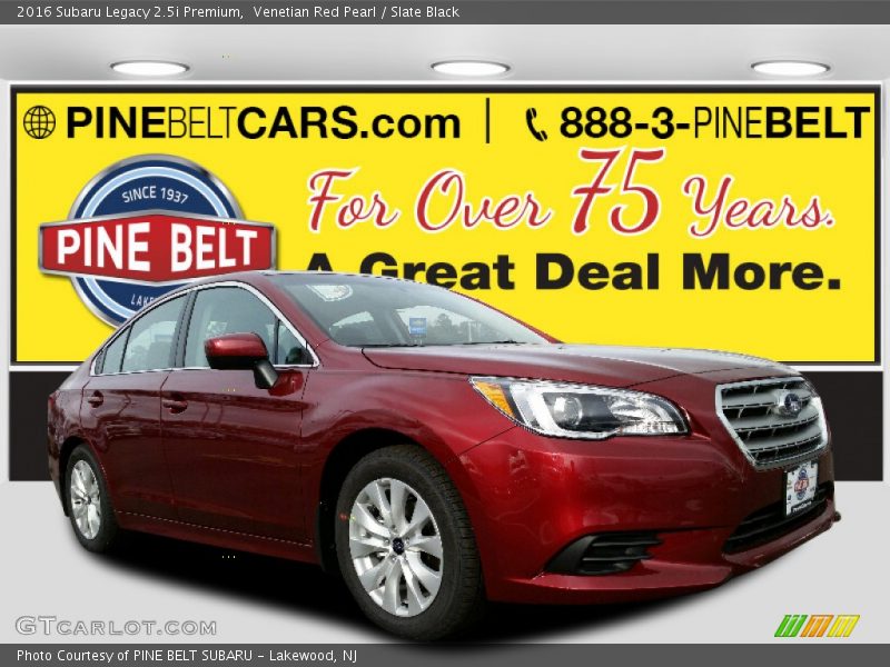 Venetian Red Pearl / Slate Black 2016 Subaru Legacy 2.5i Premium