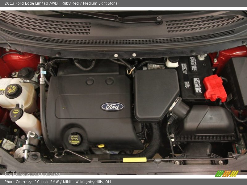 Ruby Red / Medium Light Stone 2013 Ford Edge Limited AWD