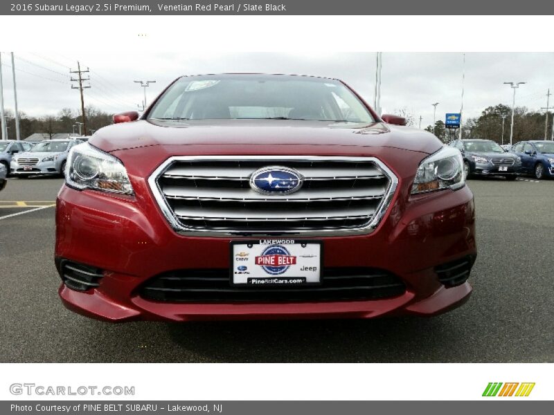 Venetian Red Pearl / Slate Black 2016 Subaru Legacy 2.5i Premium